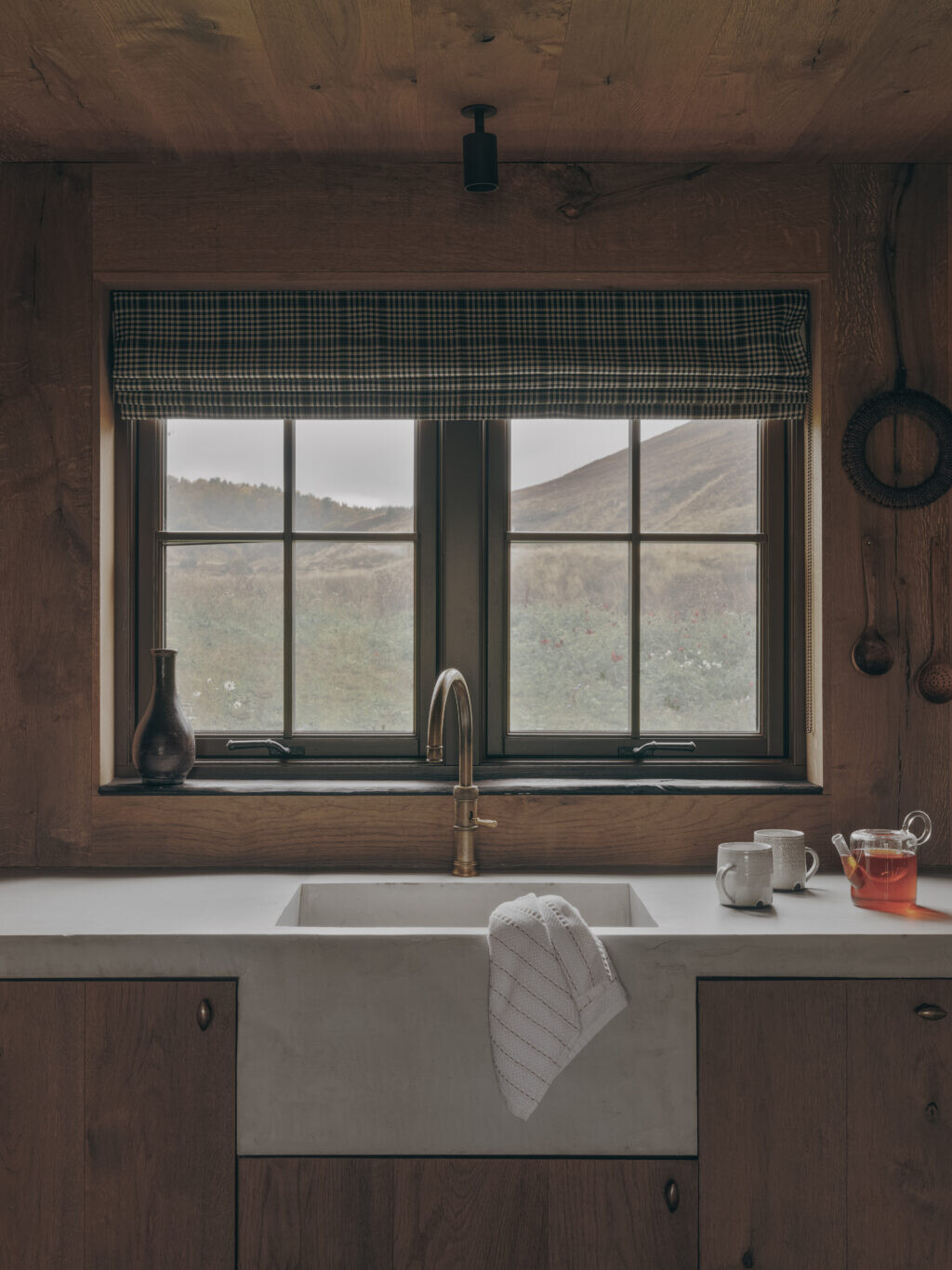 Gairnshiel, Laggan Cottage, Kitchen views, Luxury holiday retreat in the Highlands, Scotland