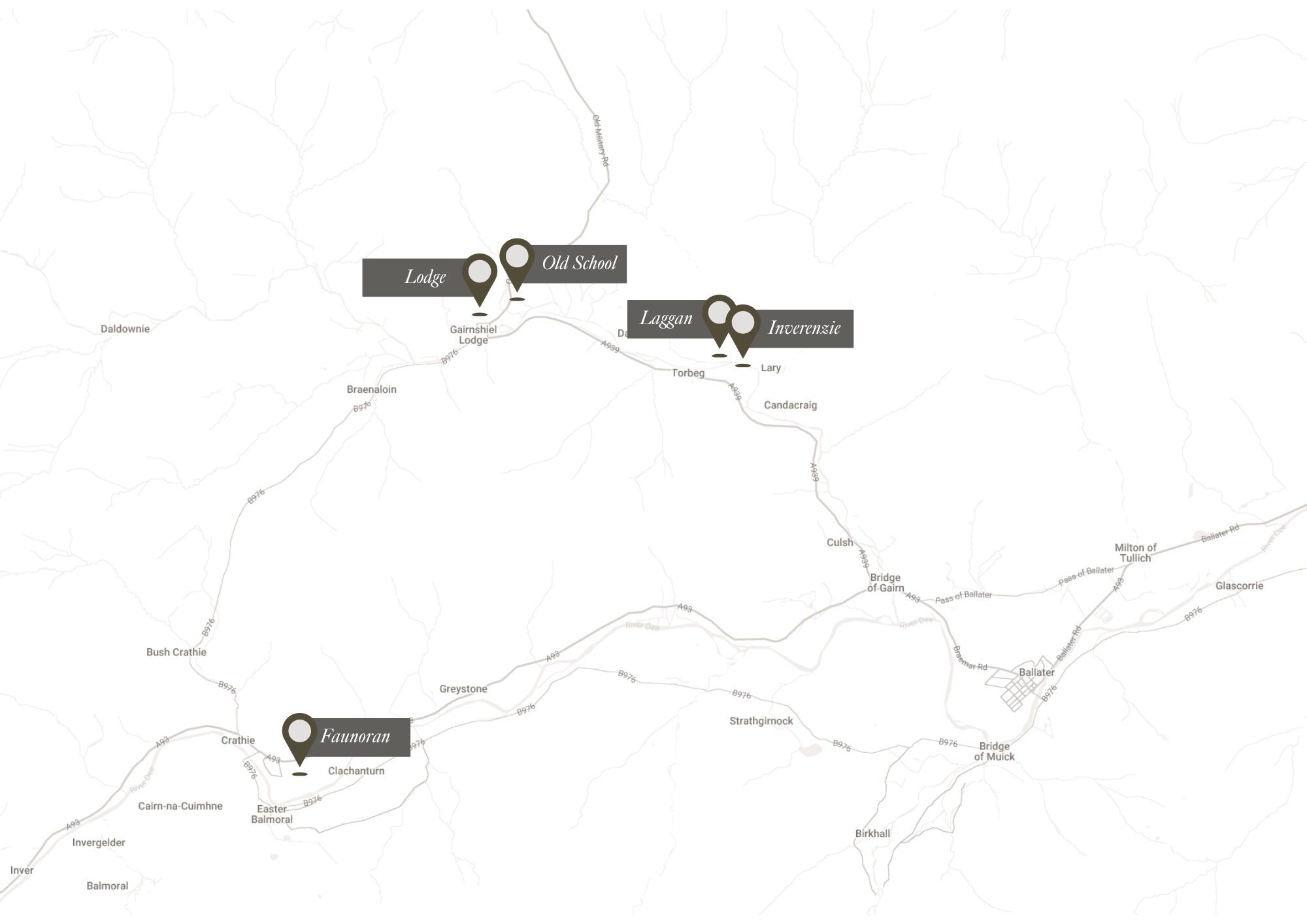 Gairnshiel House Map